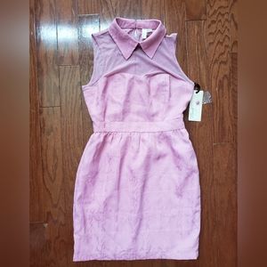 Pink dress with collar, size small